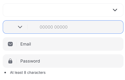 Register your account Register your account