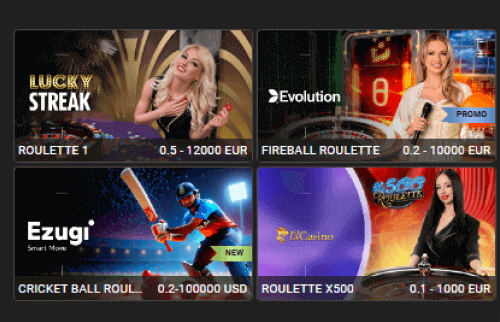 Start playing live roulette Start playing live roulette